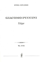 Edgar (full opera score in three acts with Italian libretto) Opera