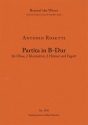 Partita in B major for oboe, 2 clarinets, 2 horns and bassoon (Set score &  6 parts) Wind Instrument(s) Set Score & Parts