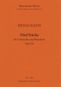 Five Pieces for Violoncello and Pianoforte Op. 124 (Piano performance score & part) Strings with piano Piano Performance Score & Solo Cello