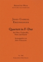 Quartet in F major for oboe, violoncello, horn and piano (first print / Piano performance score & pa Winds with piano Piano Performance Score & 3 Solo Parts