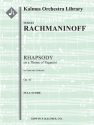 Rhapsody Theme of Paganini Op 43 (score) Scores