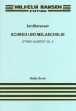 Bent Srensen, Schreie Und Melancholie - String Quartet No.4 Streichquartett Studienpartitur