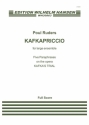 Poul Ruders, Kafkapriccio for Large Ensemble Ensemble Partitur