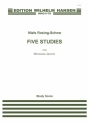 Niels Rosing-Schow, Five Studies Flute, Clarinet, Oboe and Bassoon Partitur