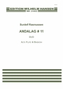 Sunleif Rasmussen, Andalag # 11 Alto Flute and Bassoon Buch