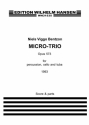 Niels Viggo Bentzon, Micro-Trio Cello, Tuba and Percussion Partitur + Stimmen