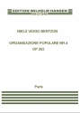 Niels Viggo Bentzon, Organisazione Populare Nr. 4 Op. 352 Orgel Stimmen-Set