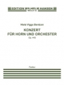 Niels Viggo Bentzon, Konzert Fr Horn Und Orchester Op.445 Horn and Orchestra Partitur