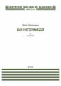 Bent Srensen, Six Intermezzi 2 Pianos Buch