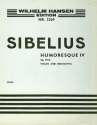 Jean Sibelius, Humoresque IV Op. 89b Violin and String Orchestra Partitur