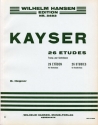 H. E. Kayser, 26 Etudes Double Bass Buch