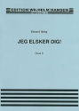 Edvard Grieg, Jeg Elsker Dig Op.5 Vocal and Piano Buch