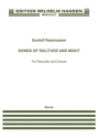 Sunleif Rasmussen, Songs of Solitude and Night (Score) SATB, Recorder and Drum Score