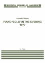 Antonio Bibalo, Piano 'Solo' In The Evening Klavier Buch