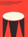 Bent Lylloff, Etude No. 11 For Percussion Ensemble Percussionensemble Partitur + Stimmen