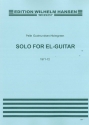 Pelle Gudmundsen-Holmgreen, Solo For Electric Guitar Electric Guitar Buch