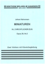 Miniaturen op.29 Nr.2 'Nchtlicher Zug' fr 2 Violinen und Klavier