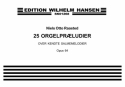 Niels Otto Raasted, 25 Orgelprludier Op. 64 Orgel Buch