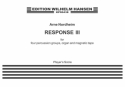 Arne Nordheim, Response 3 Organ, Organ Accompaniment and Percussion Buch