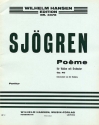 Emil Sjogren, Poeme For Violin and Orchestra Op. 40 Violin and Orchestra Partitur