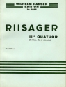 Knudge Riisager, String Quartet No. 3 Streichquartett Studienpartitur