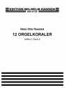 Niels Otto Raasted, 12 Orgelkoraler Book 2 Op. 8 Orgel Buch