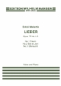 Erkki Melartin, Lieder, Opus 77, No. 1-3 Vocal and Piano Buch