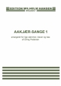 Erling Pedersen, Aakjr-Sange 1 Women's Choir [SA], Double Bass and Piano Chorpartitur