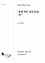 Niels La-Cour, Cour Fem Motetter 1977 SATB Buch