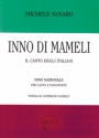 Inno di Mameli per canto e pianoforte