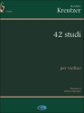 Rudolf Kreutzer, 42 Studi Per Violino (Poltronieri) Violin Buch