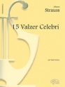 Johann Strauss, 15 Valzer Celebri, per Fisarmonica Facile Accordion Buch