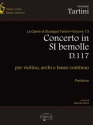 Giuseppe Tartini, Concerto in Si bem. D117 Violino & Strings Partitur