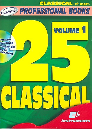 25 classical vol.1 (+CD) for e flat instruments professional books series