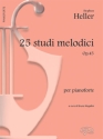 Stephen Heller, 25 Studi Melodici Op.45, per Pianoforte Klavier Buch