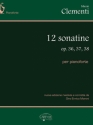 Muzio Clementi, 12 Sonatine Op.36, 37, 38, per Pianoforte Klavier Buch