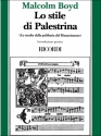 Malcolm Boyd, Lo Stile Di Palestrina Opera Theory Buch