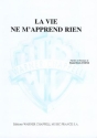 Daniel Balavoine, Vie Ne M'Apprend Rien Piano, Vocal and Guitar Buch