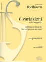 Ludwig van Beethoven, 6 Variazioni In G Maj Sul Tema Di Paisiello Klavier Buch