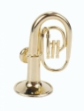 Magnet Tuba 5 cm vergoldet