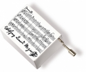 Musikbox Mozart weiss 5,7 x 4,5 x 3cm