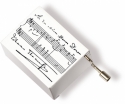 Musikbox Strauss weiss 5,7 x 4,5 x 3cm