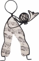 Musikerpuppe Horn Notenblatt