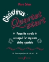 Christmas Quartet Start Favourite Carols arranged for beginner string quartets score and parts