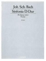 Sinfonia D-Dur fr Orgel und Orchester Partitur