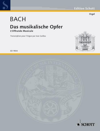 Das musikalische Opfer fr Orgel