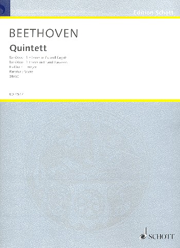 Quintett Es-Dur fr Oboe, 3 Hrner in Es und Fagott Partitur