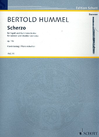 Scherzo op.13e fr Fagott und Kammerorchester fr Fagott und Klavier