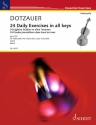 24 tgliche Studien in allen Tonarten op.155 fr Violoncello (dt/en/fr)