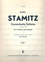 Stamitz, Carl Sinfonia concertante (Sinfonia XIV) fr 2 Violinen und Orchester Streicherstimmen